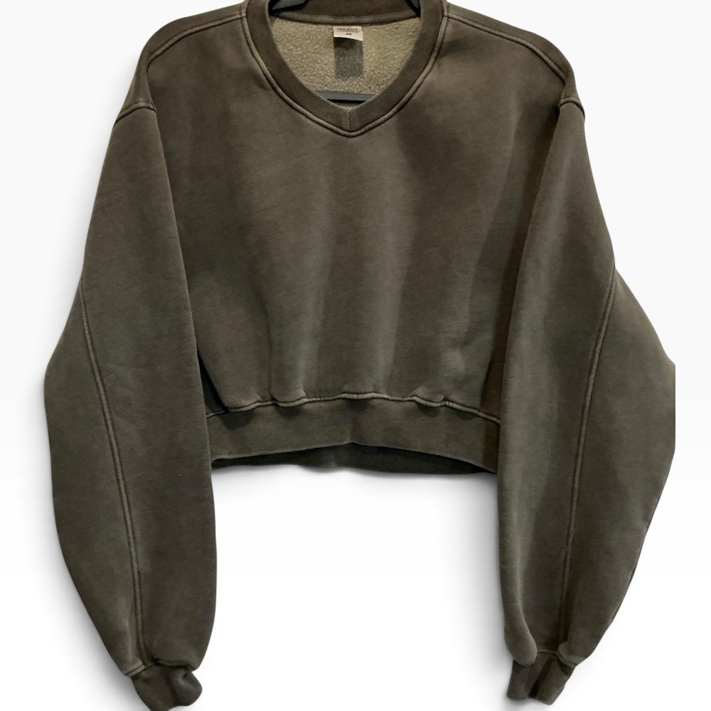 Be Thrived New Wave Cropped Sweatshirt S Balloon Sleeve Japanese Streetwear